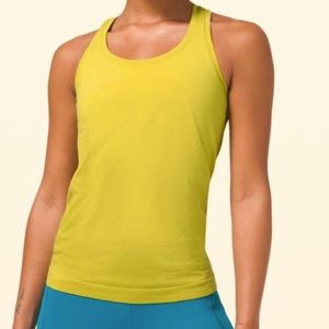 Lululemon Swiftly Tech Racerback Tank Top Yellow Pear